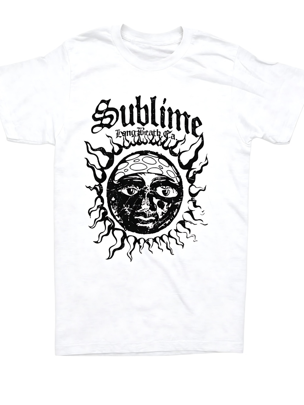 Sublime Sun Graphic Heather Balck Womens Mens T-shirt Unisex